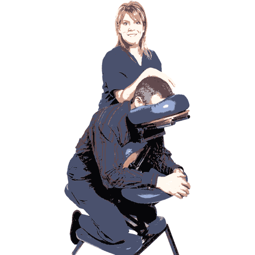 Upright chair massage are used in Perth corporate massage programs