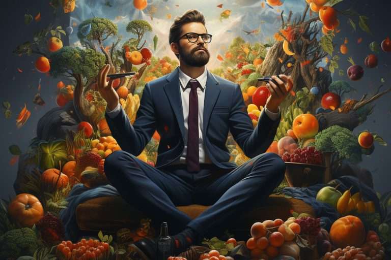 business man experiencing corporate wellness for his perfect work life balance