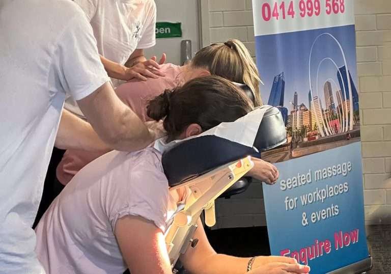 muscles targeted in seated massage